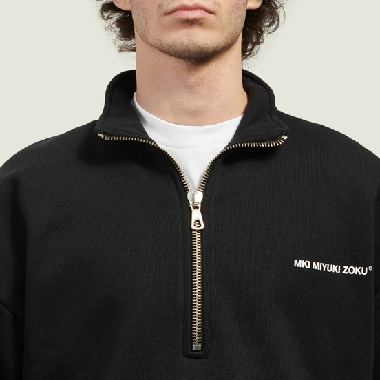 Мужская толстовка MKI Miyuki-Zoku Uniform Quarter Zip, MKI-UQZ-BLK