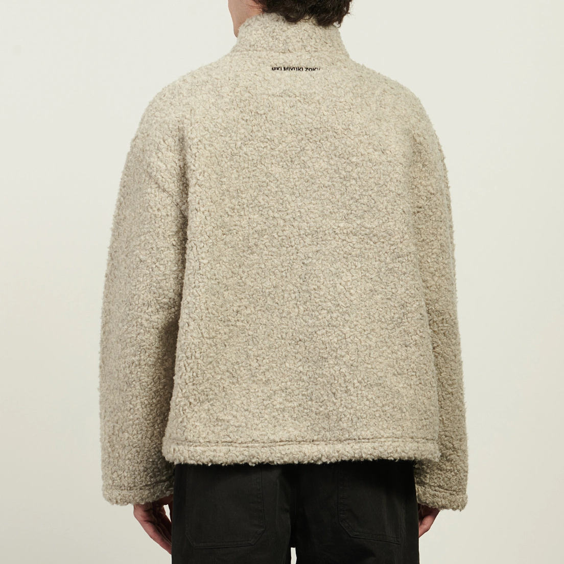 MKI Miyuki-Zoku Мужская толстовка Wool Fleece Quarter Button Up