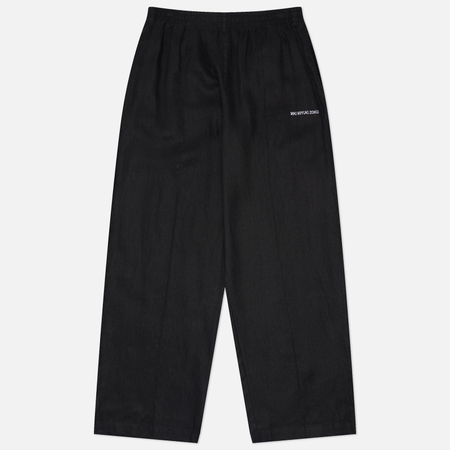 Мужские брюки MKI MIYUKI ZOKU Linen Wide Leg, цвет чёрный
