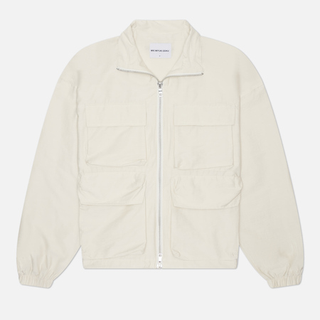   Brandshop Мужская куртка ветровка MKI Miyuki-Zoku Washed Cotton Nylon Track, цвет бежевый, размер L