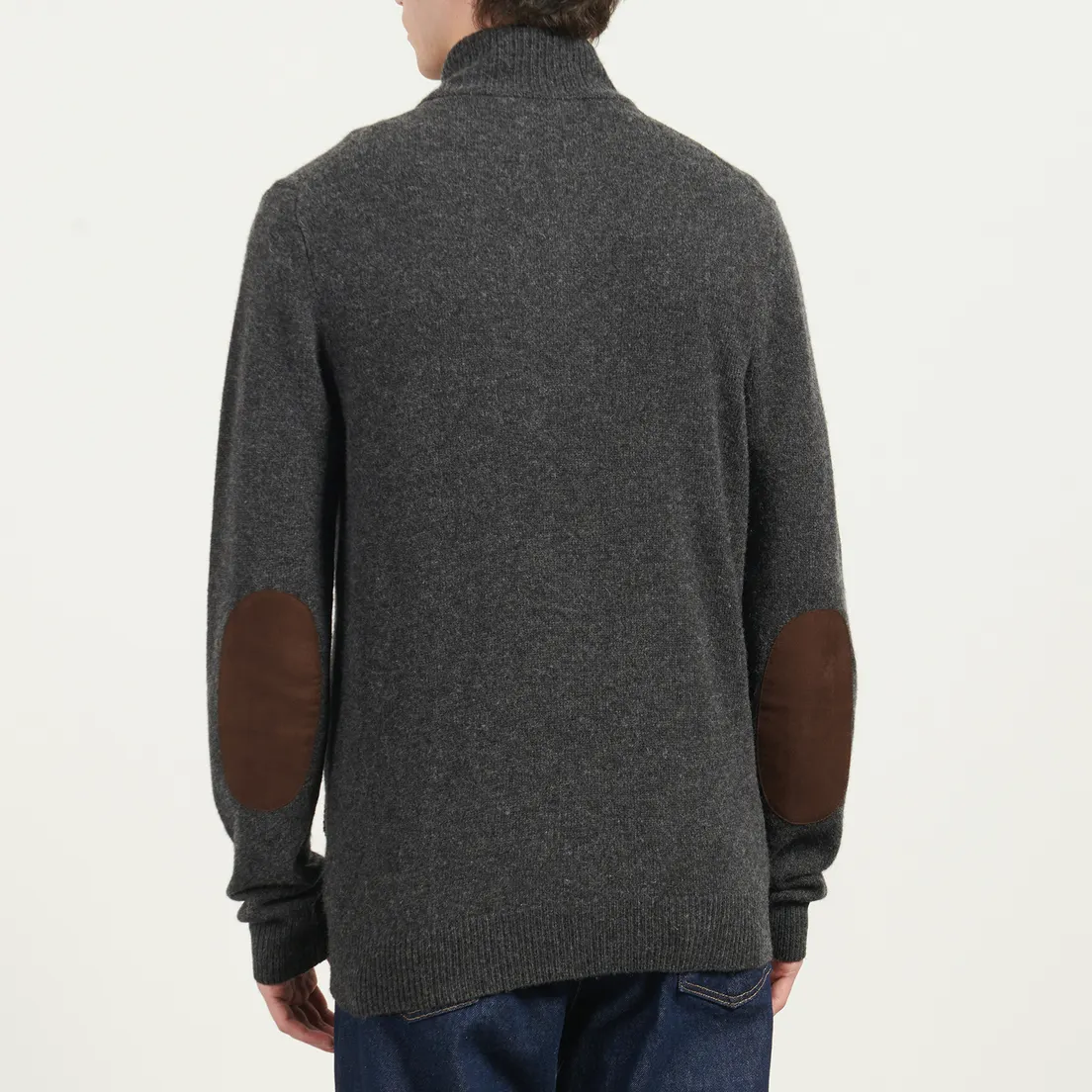 Barbour Мужской свитер Essential Patch Zip Through