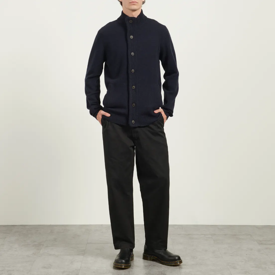 Barbour Мужской свитер Essential Patch Zip Through