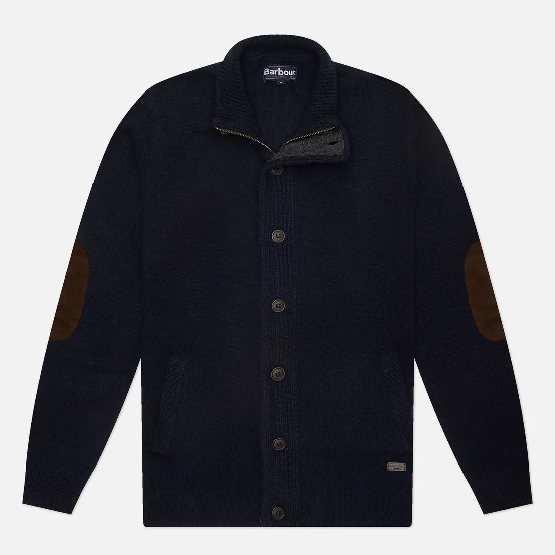 Barbour Мужской свитер Essential Patch Zip Through