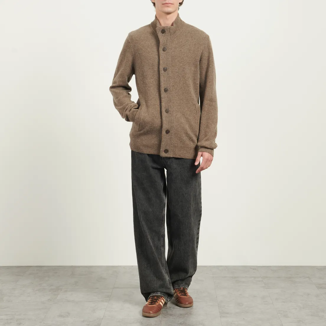 Barbour Мужской свитер Essential Patch Zip Through