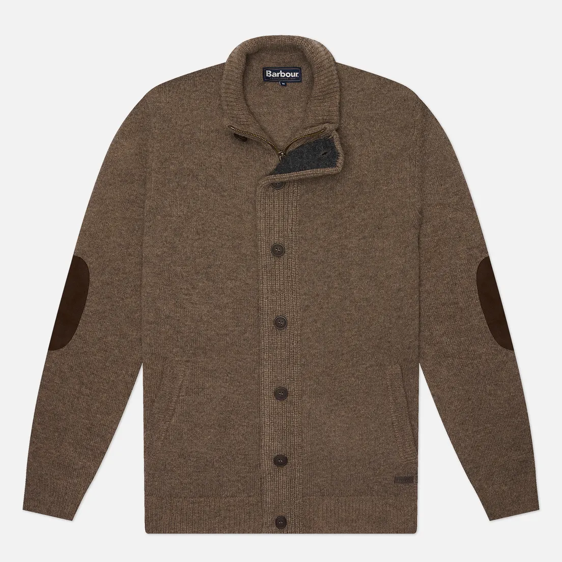 Barbour Мужской свитер Essential Patch Zip Through