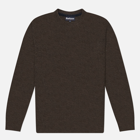 Мужской свитер Barbour Tainsbury Crew Neck, цвет коричневый, размер L