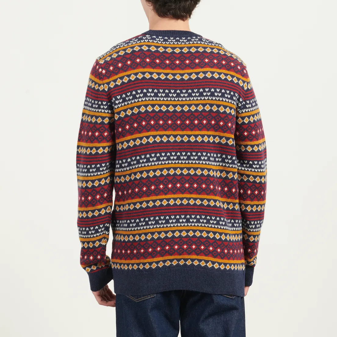 Barbour Мужской свитер Easdale Fairisle Crew Neck