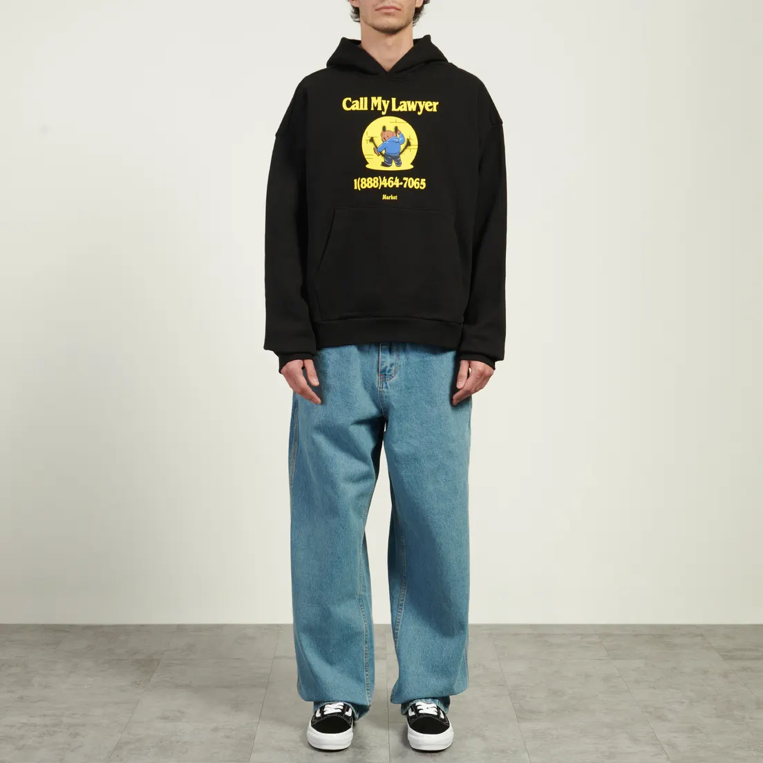 MARKET Мужская толстовка x Smiley Cally My Lawyer Bear Hoodie