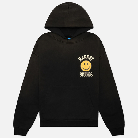 Мужская толстовка MARKET x Smiley Upside Down Lockup Hoodie, цвет чёрный, размер L