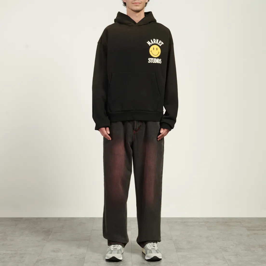 MARKET Мужская толстовка x Smiley Upside Down Lockup Hoodie