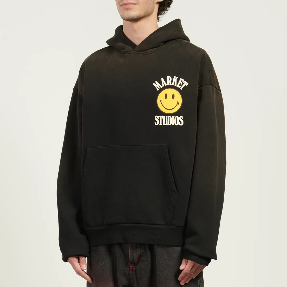 MARKET Мужская толстовка x Smiley Upside Down Lockup Hoodie