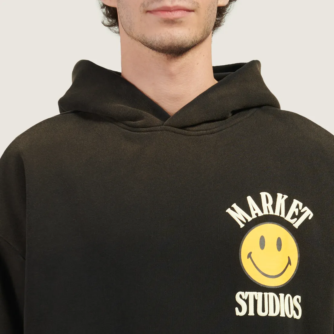 MARKET Мужская толстовка x Smiley Upside Down Lockup Hoodie