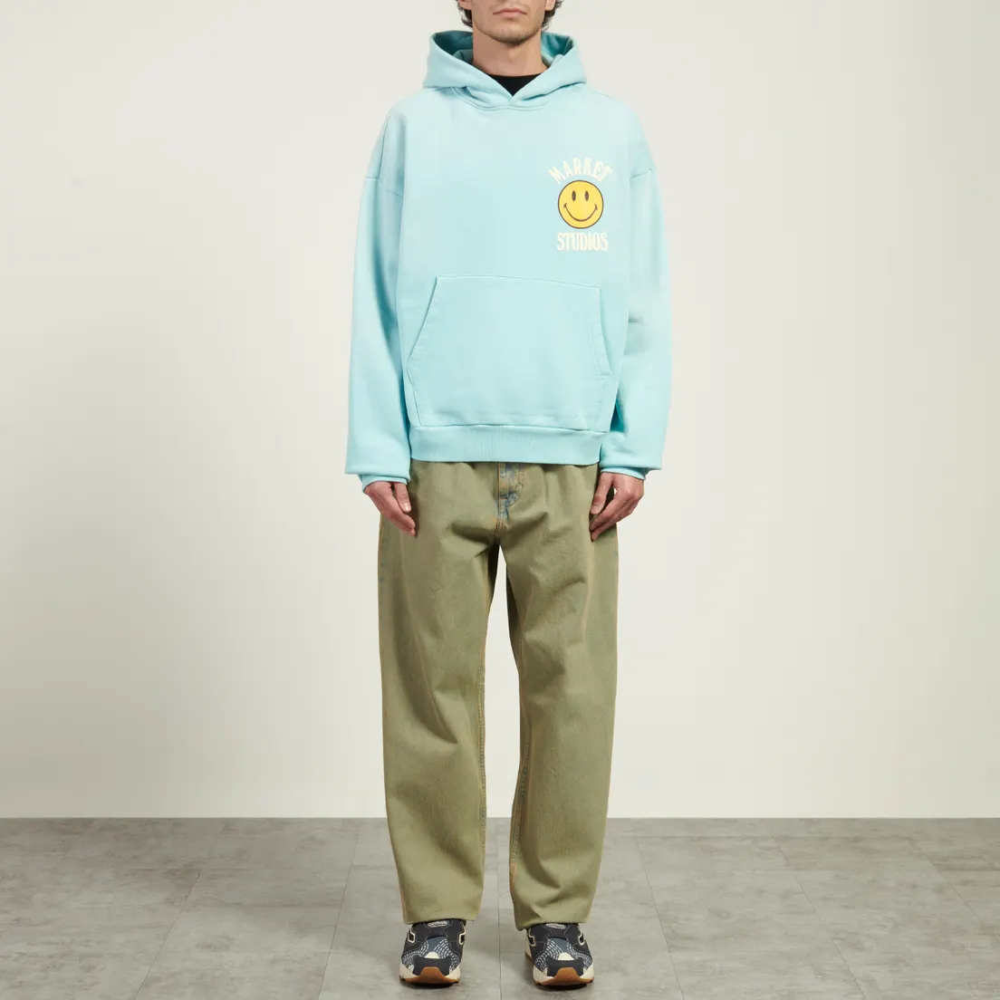 MARKET Мужская толстовка x Smiley Upside Down Lockup Hoodie