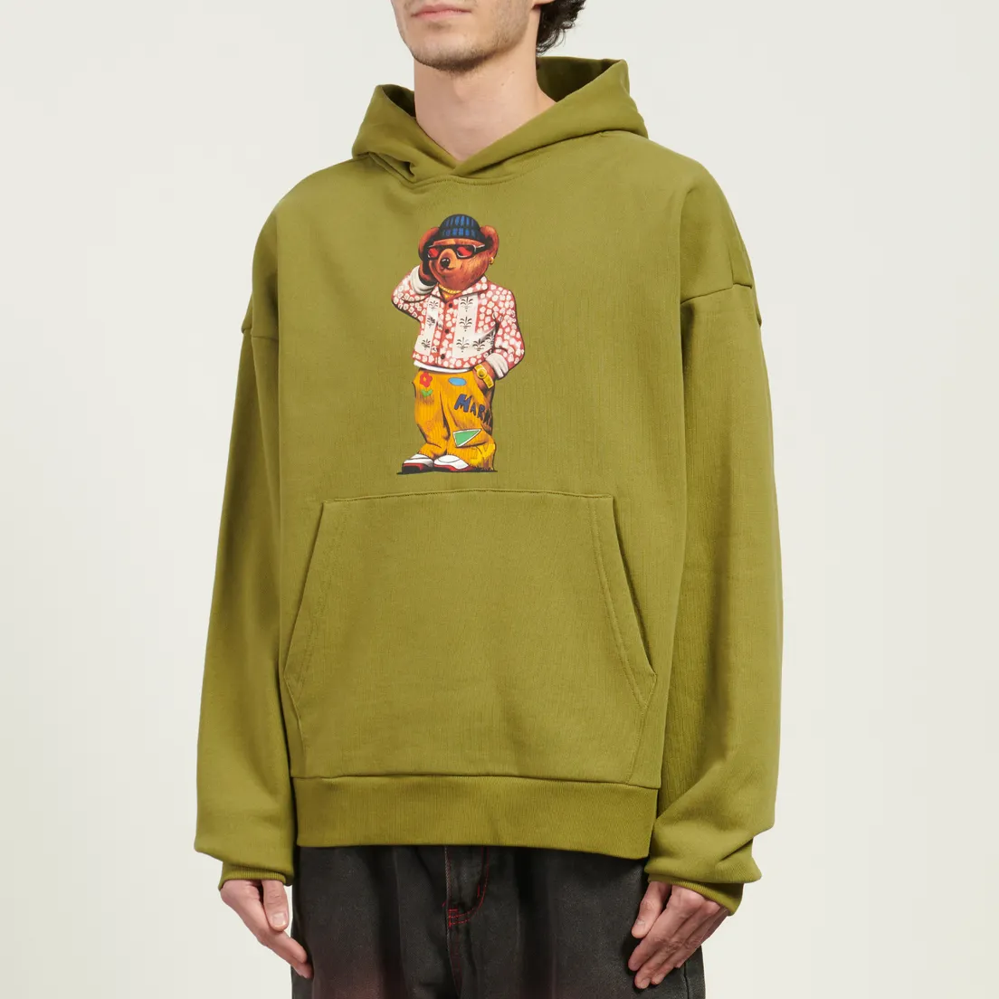 MARKET Мужская толстовка Folk Fitted Bear Hoodie