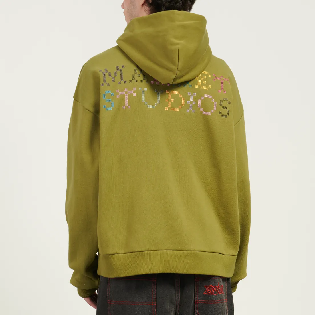 MARKET Мужская толстовка Folk Fitted Bear Hoodie