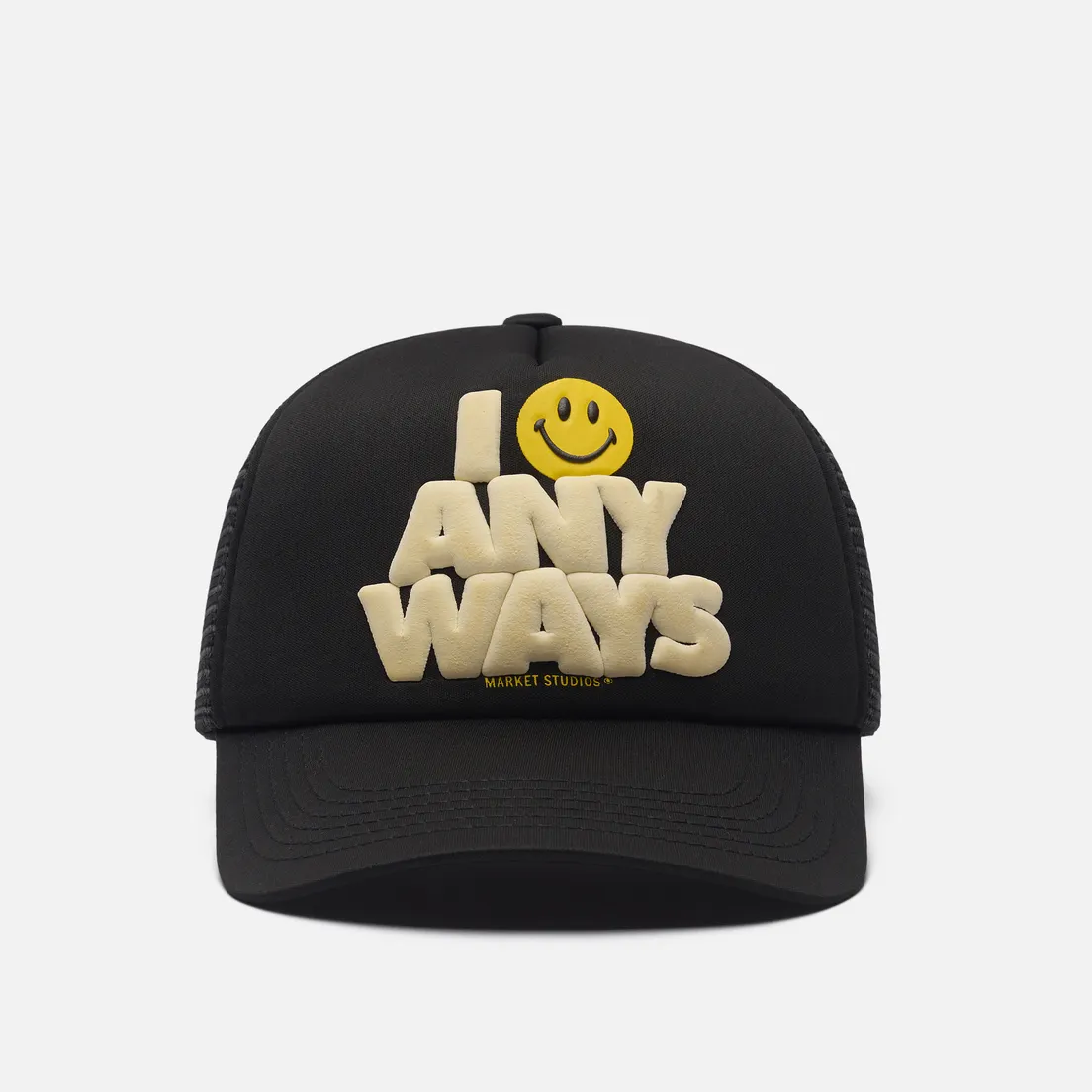 MARKET Кепка x Smiley Smile Anyways Trucker