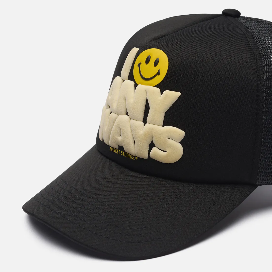 MARKET Кепка x Smiley Smile Anyways Trucker
