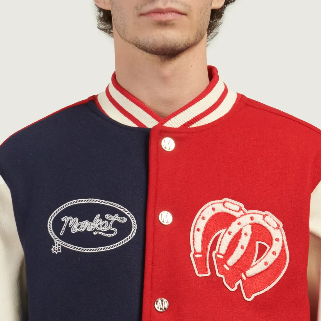 MARKET Мужская куртка бомбер Market Old West Varsity