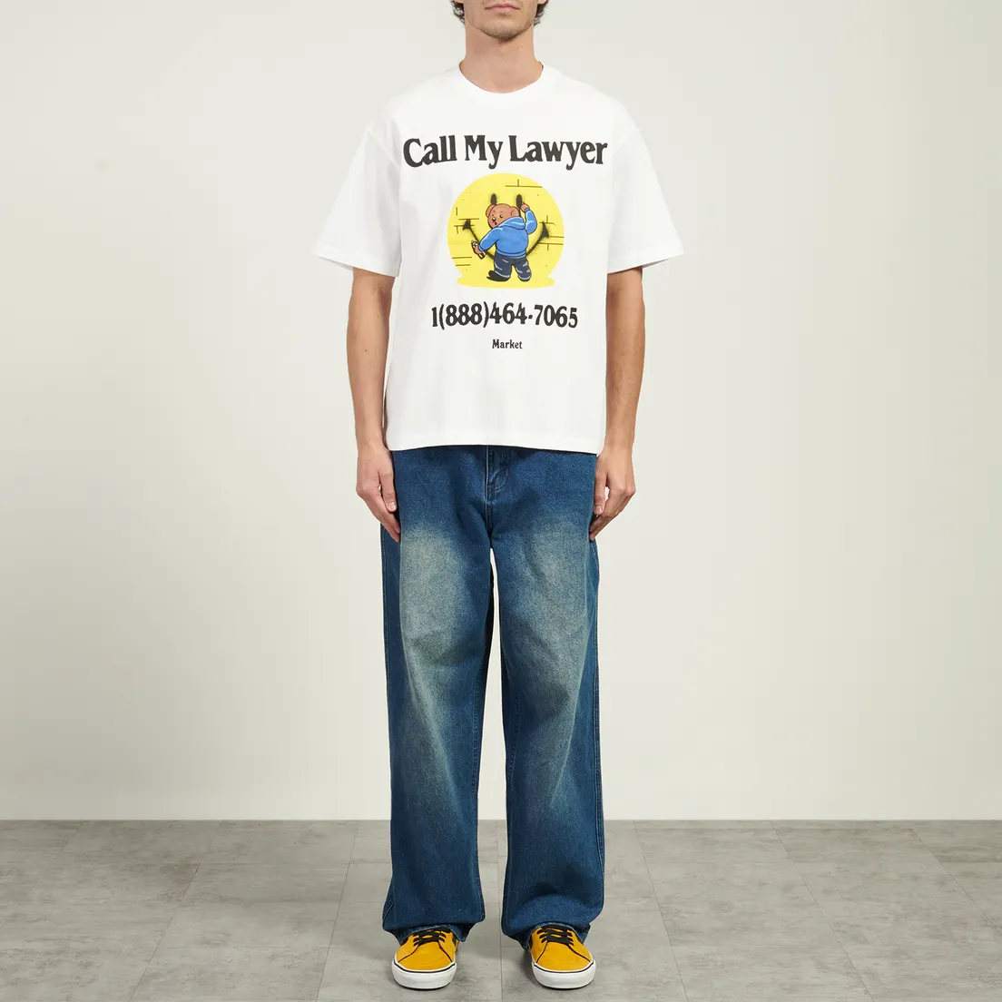 MARKET Мужская футболка x Smiley Cally My Lawyer Bear