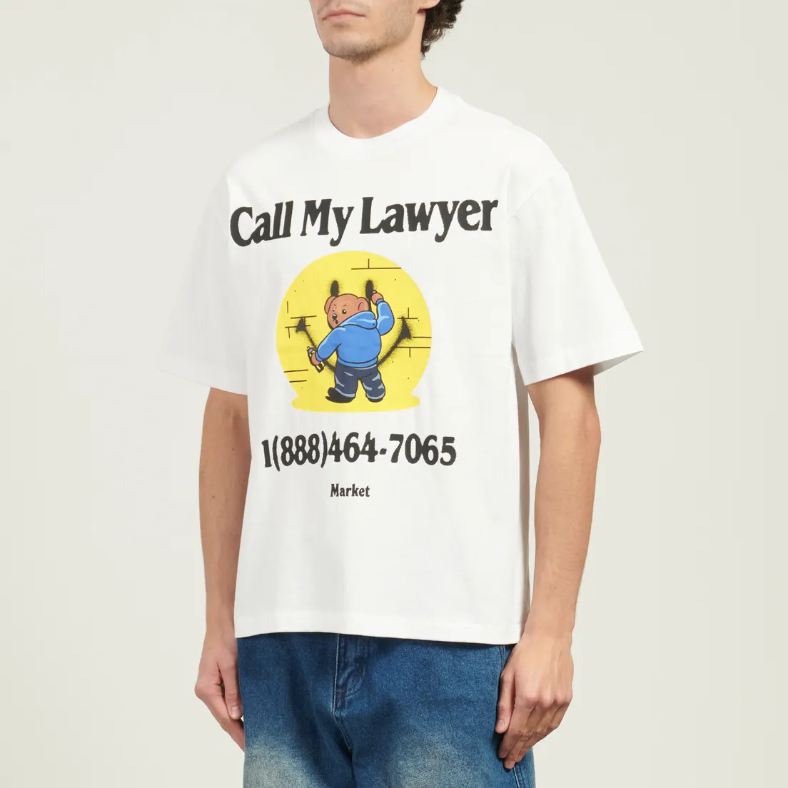 MARKET Мужская футболка x Smiley Cally My Lawyer Bear
