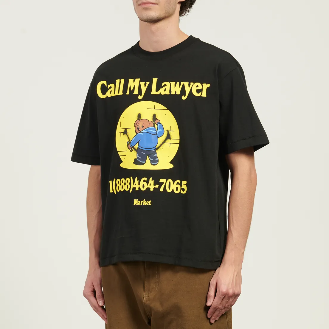 MARKET Мужская футболка x Smiley Cally My Lawyer Bear