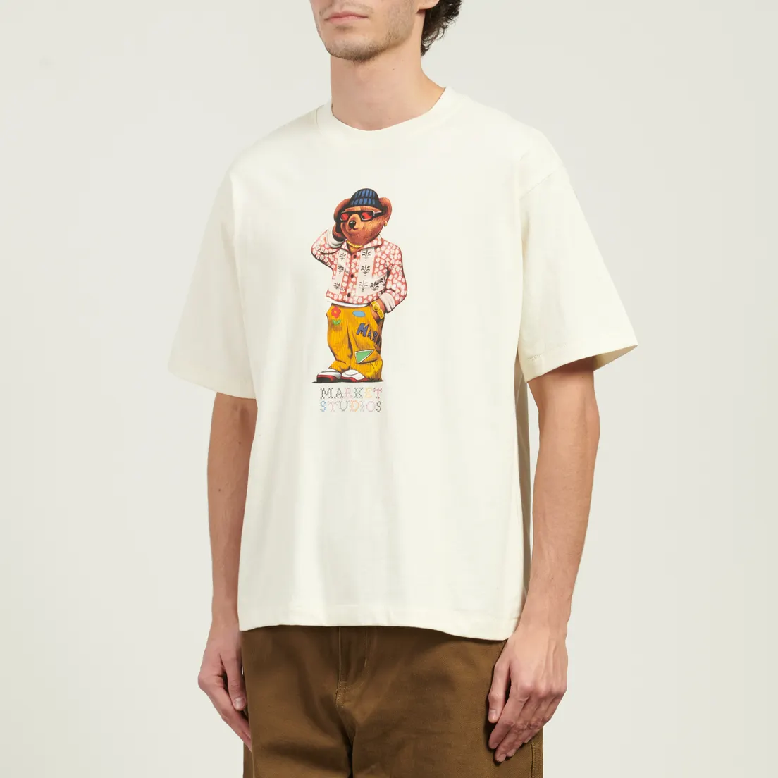 MARKET Мужская футболка Folk Fitted Bear