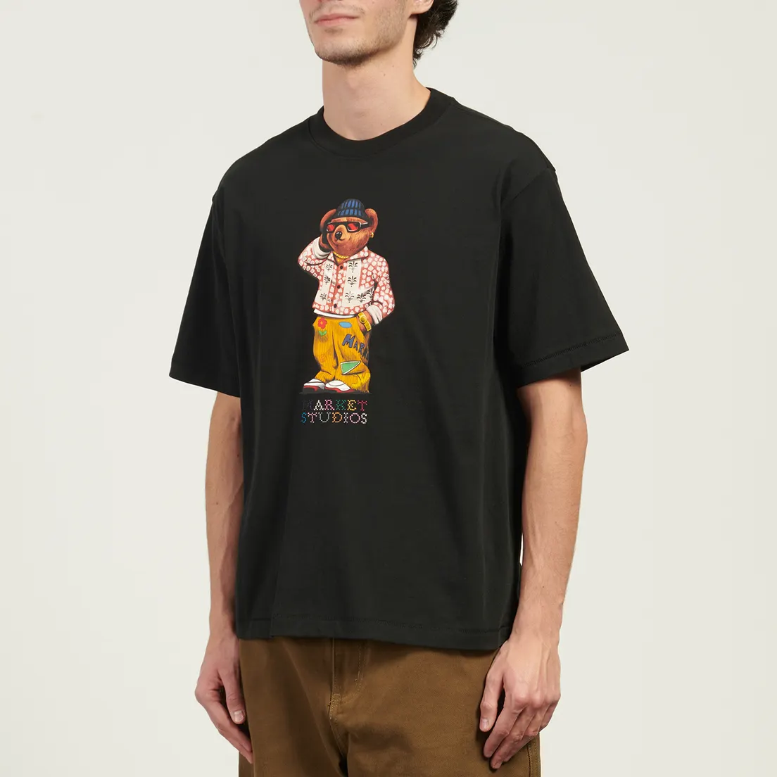 MARKET Мужская футболка Folk Fitted Bear