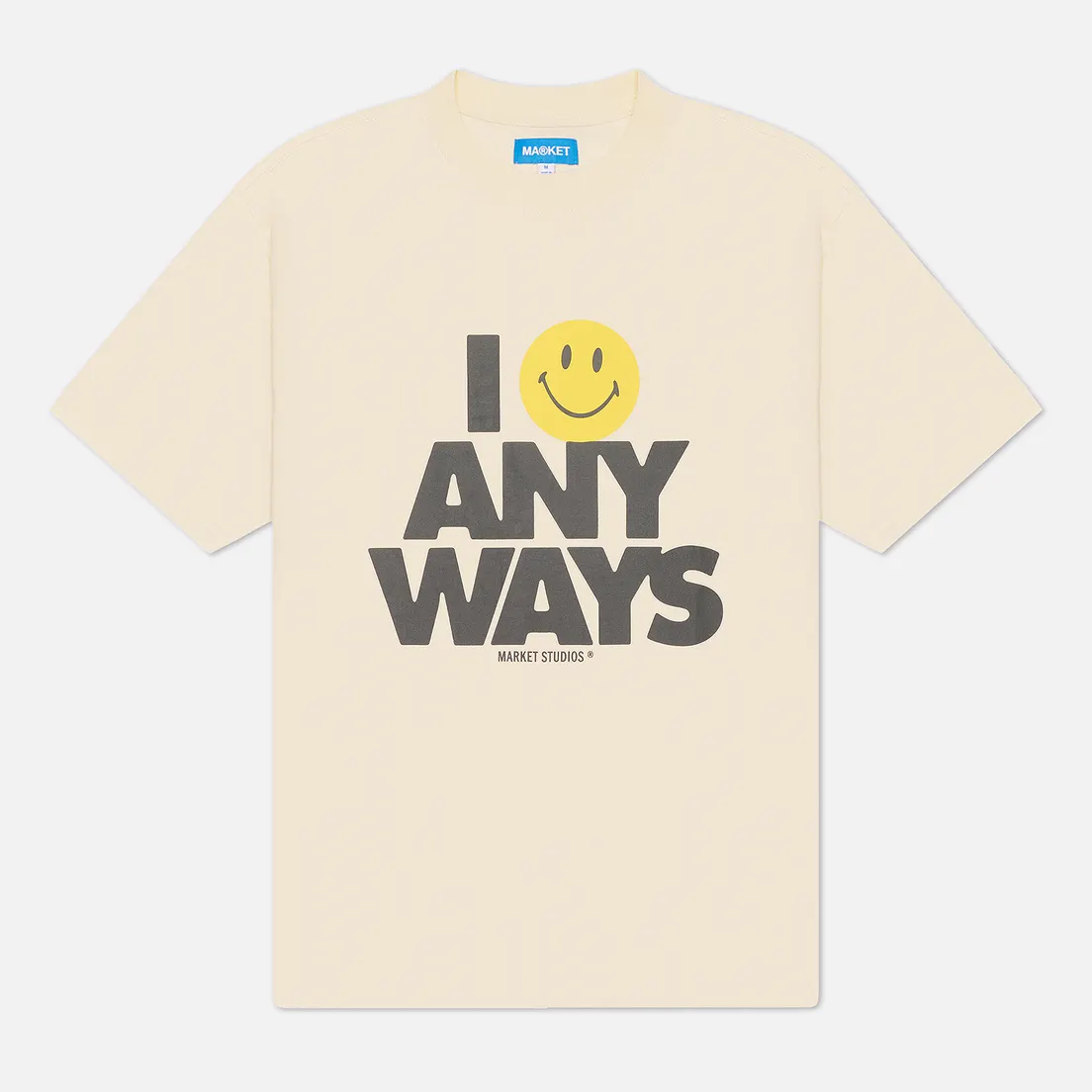 MARKET Мужская футболка x Smiley Smile Anyways