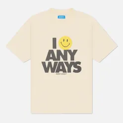 MARKET Мужская футболка x Smiley Smile Anyways
