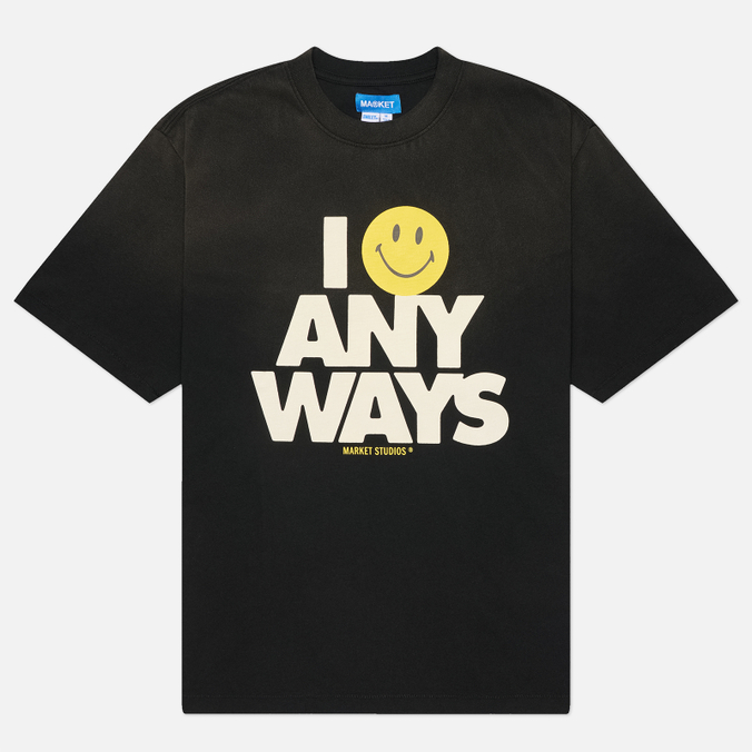Мужская футболка MARKET x Smiley Smile Anyways