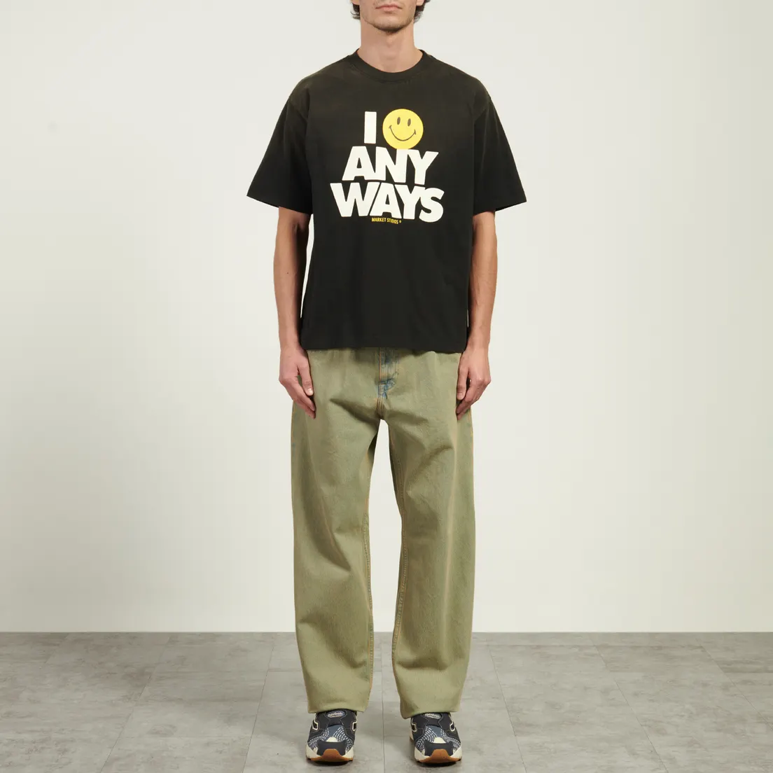 MARKET Мужская футболка x Smiley Smile Anyways