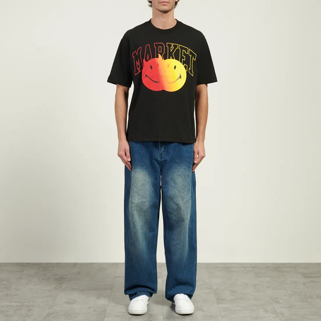 MARKET Мужская футболка x Smiley Good And Evil
