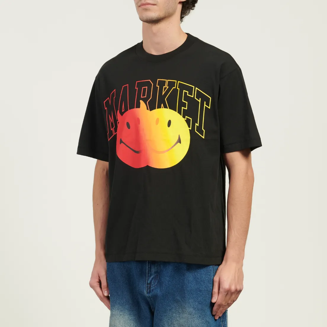 MARKET Мужская футболка x Smiley Good And Evil