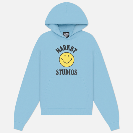 Мужская толстовка MARKET Smiley Mood Hoodie, цвет голубой, размер XXL