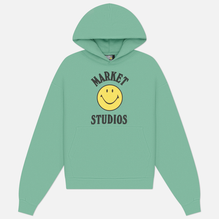 Мужская толстовка MARKET Smiley Mood Hoodie, цвет зелёный, размер XL