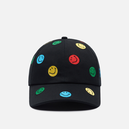 Кепка MARKET Smiley Allover Dad, цвет чёрный