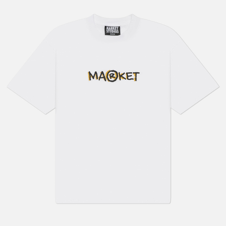 Мужская футболка MARKET Smiley Doodle, цвет белый, размер XL