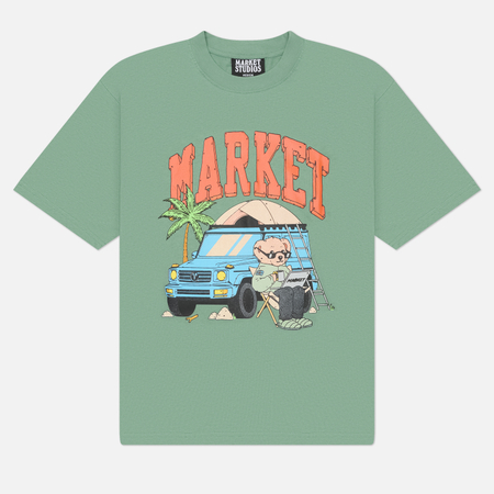 Мужская футболка MARKET Car Camper, цвет зелёный, размер XXL