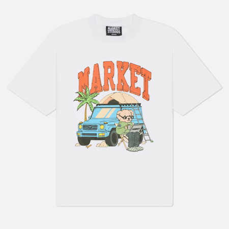 Мужская футболка MARKET Car Camper, цвет белый, размер L