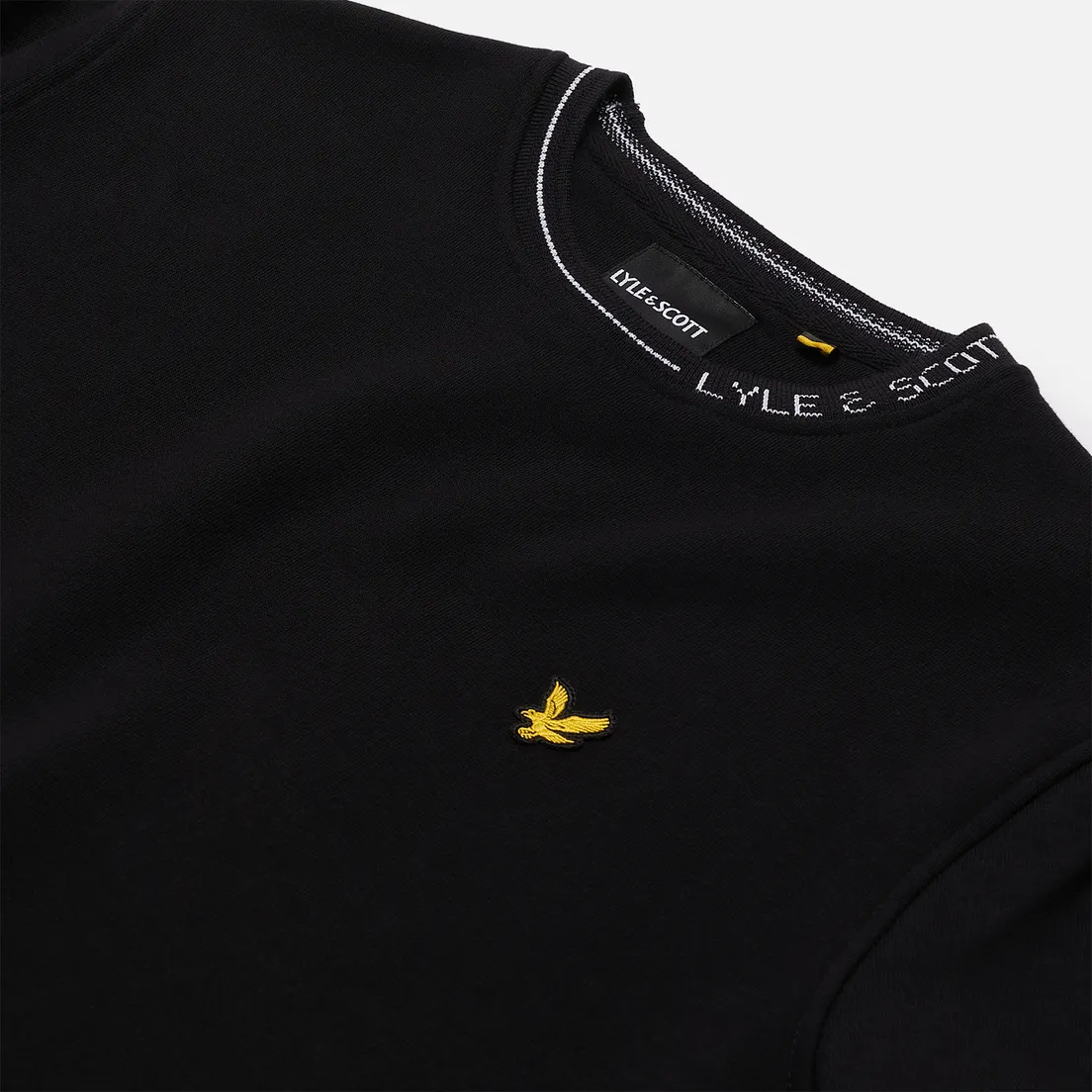 Lyle & Scott Мужская толстовка Branded Ringer Crew Neck