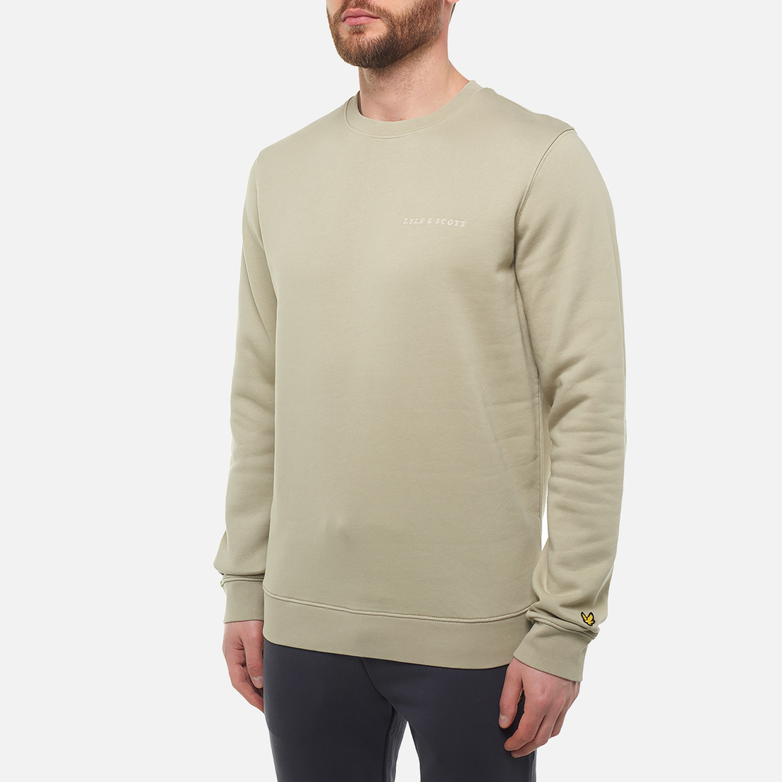 Lyle & Scott Мужская толстовка Embroidered Crew Neck