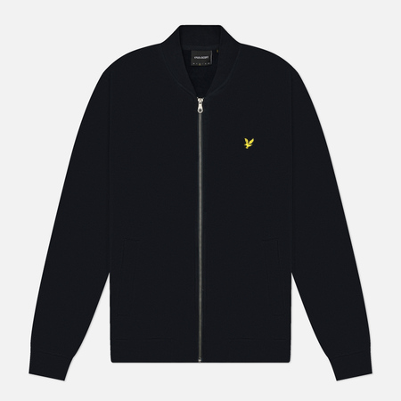 Мужская куртка бомбер Lyle & Scott Jersey, цвет синий, размер XXL