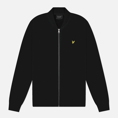  Мужская куртка бомбер Lyle & Scott Jersey, цвет чёрный, размер XL