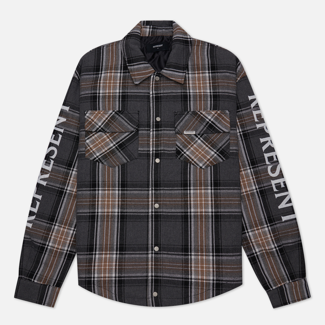 REPRESENT Мужская рубашка Quilted Flannel