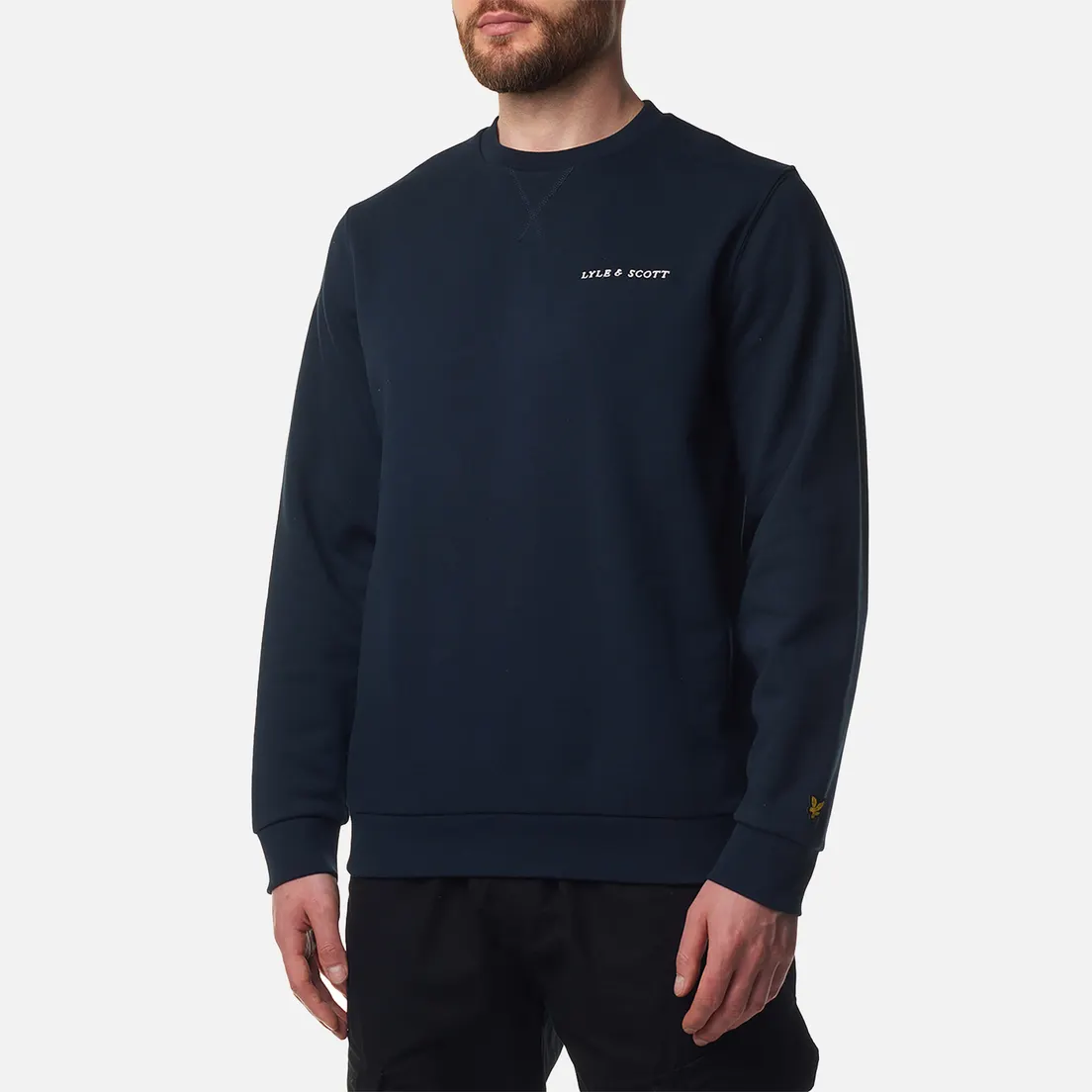 Lyle & Scott Мужская толстовка Loopback Embroidered Crew Neck