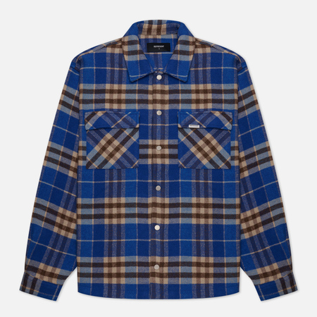 фото Мужская рубашка represent heavyweight intial flannel, цвет синий, размер s