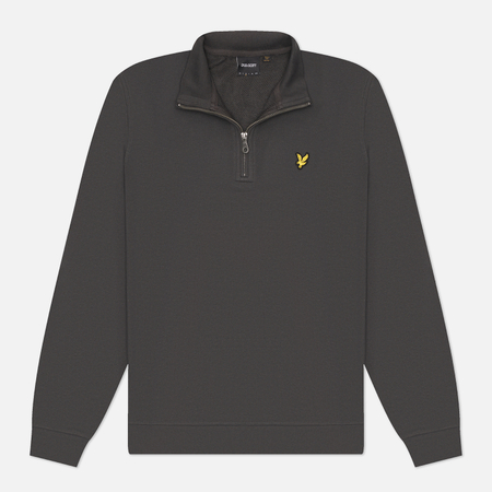 Мужская толстовка Lyle & Scott Loopback 1/4 Zip, цвет серый, размер S