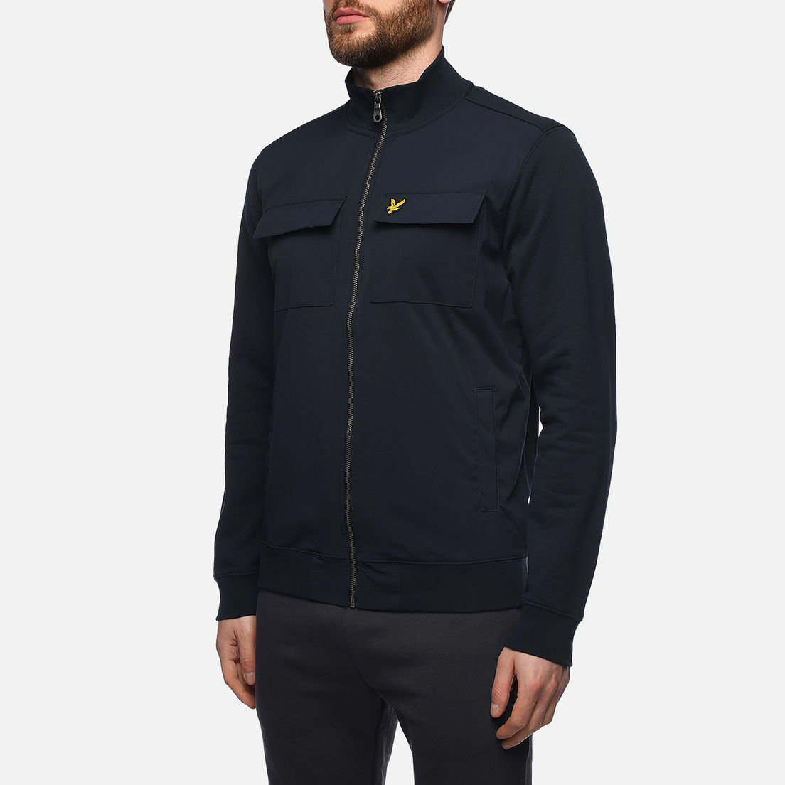 Lyle & Scott Мужская куртка ветровка Hybrid Zip Track