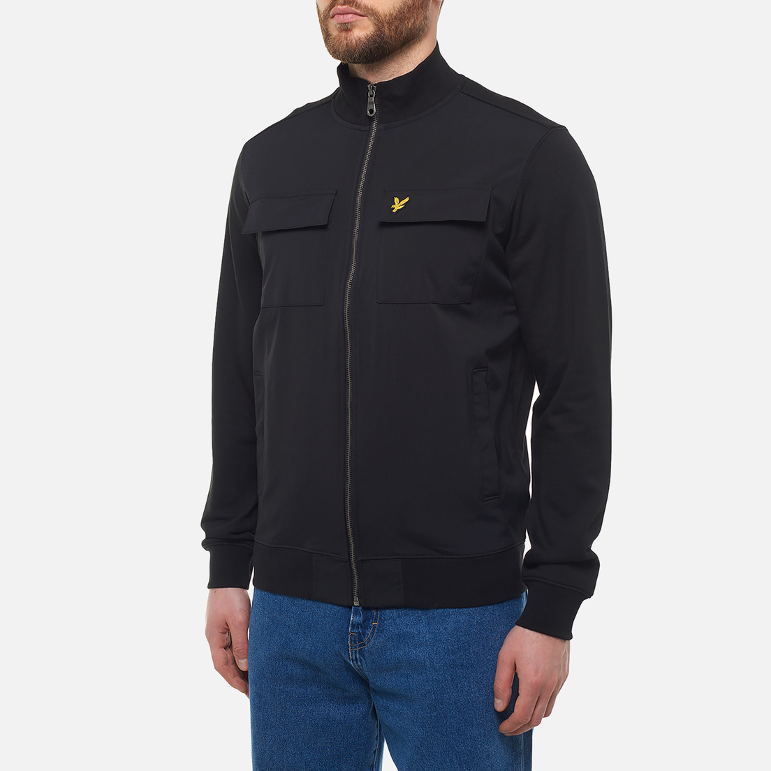 Lyle & Scott Мужская куртка ветровка Hybrid Zip Track