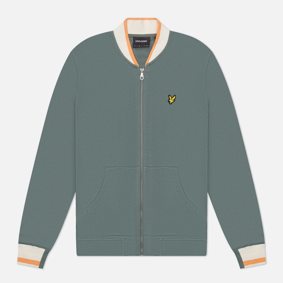Lyle & Scott Мужская куртка бомбер Half Tipped Jersey